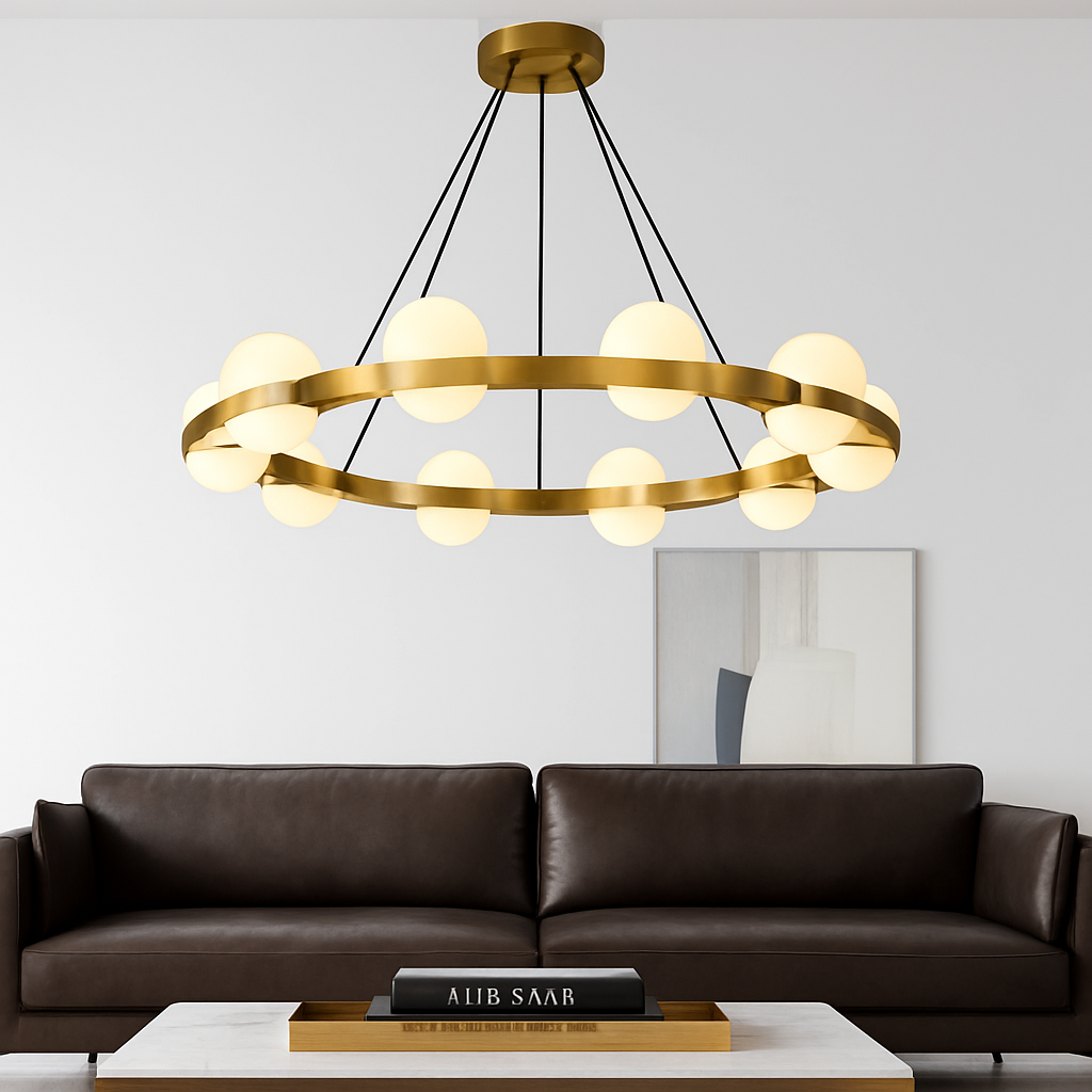 Lustre rond design led moderne