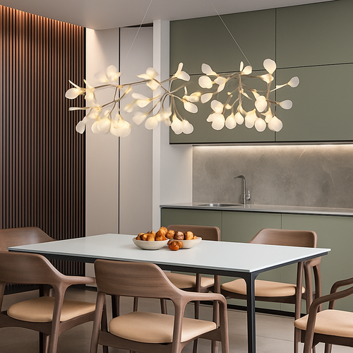 lustre sandyha firefly led design branche d'arbre suspension éclairage - vue 4 sur 6