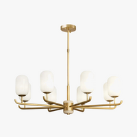 lustre style chinois luxueux en cuivre et jade