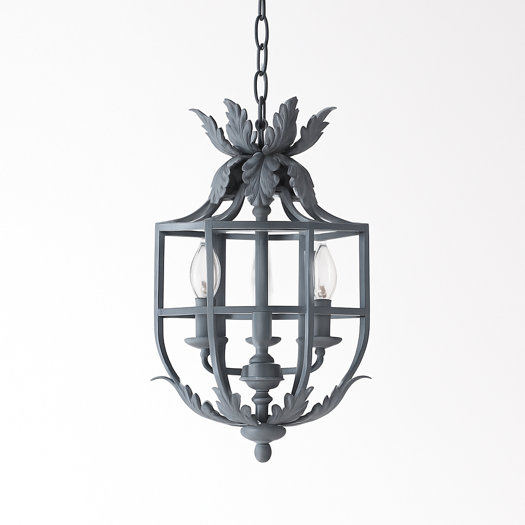 lustre style loft américain vintage en fer nordique rural - vue 5 sur 9