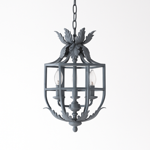 lustre style loft américain vintage en fer nordique rural - vue 6 sur 9