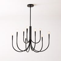 lustre suspendu design rétro avec éclairage led décoratif