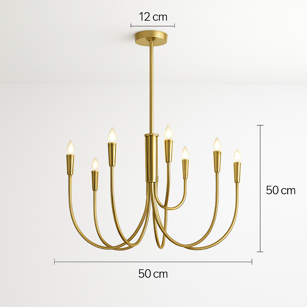 lustre suspendu design rétro avec éclairage led décoratif - vue 11 sur 10