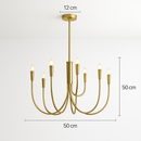 lustre suspendu design rétro avec éclairage led décoratif