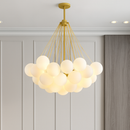 lustre suspendu moderne en verre pour décoration intérieure