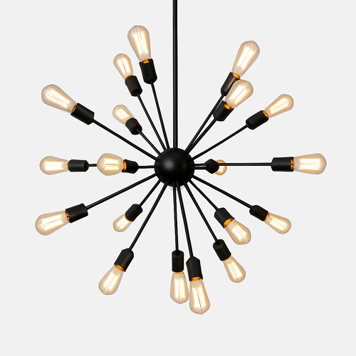 Lustre suspension en boule avec plusieurs bras Sputnik