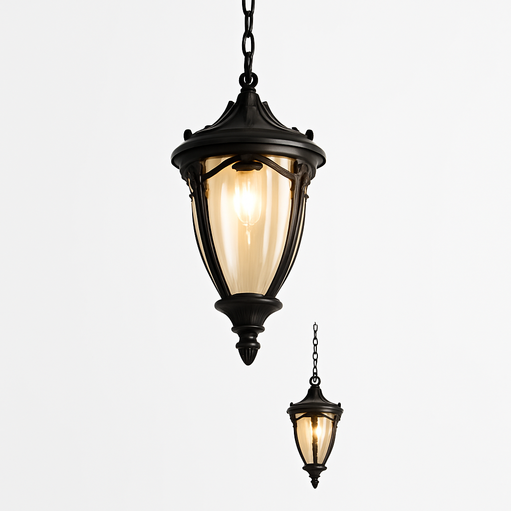 lustre étanche pour balcon extérieur et jardin décoratif - vue 6 sur 10