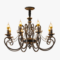 lustre vintage en fer rétro pour intérieur élégant