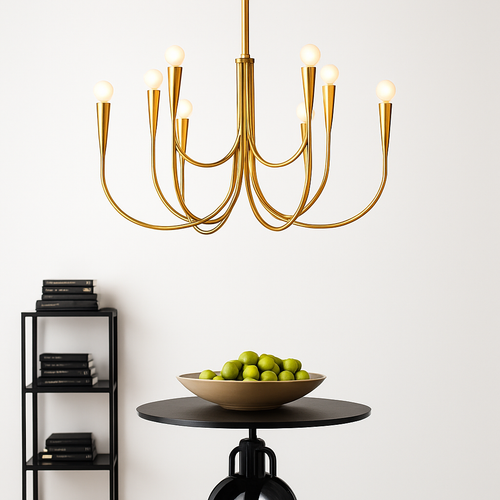 lustre vintage français doré noir design pour éclairage intérieur