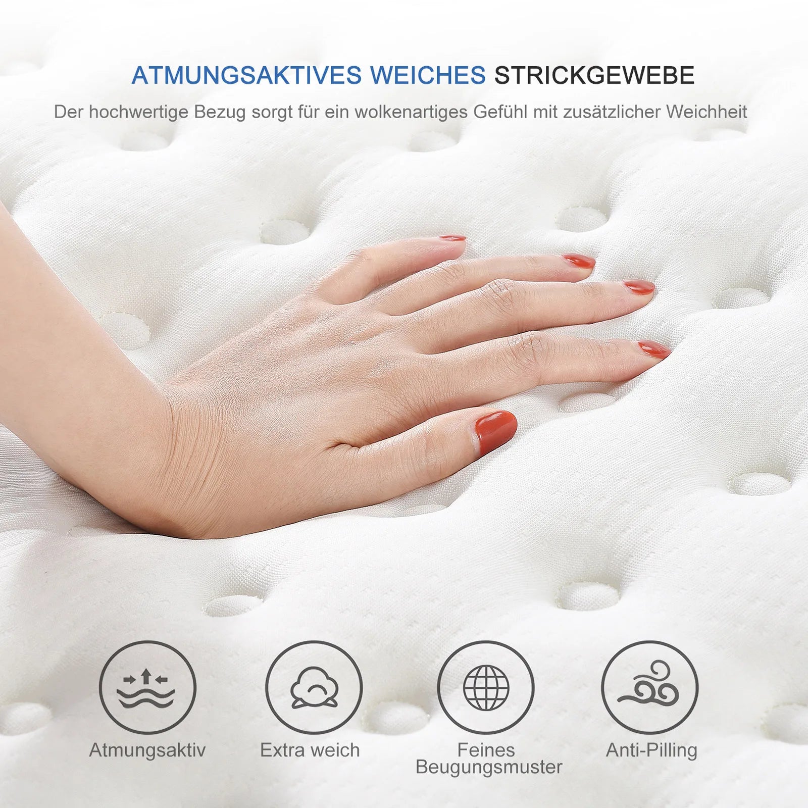 matelas orthopédique respirant en maille 3D moyennement ferme
