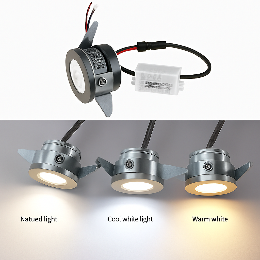 mini spot encastré led pour intérieur avec pilote intégré - vue 3 sur 11
