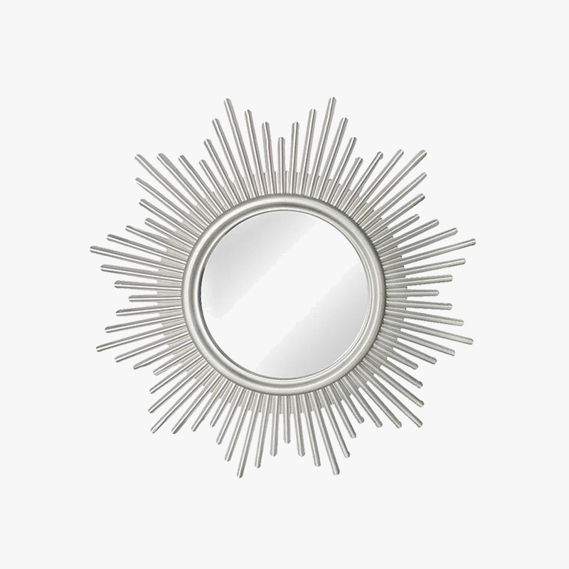 miroir décoratif rond suspendu style bohème vintage nordique