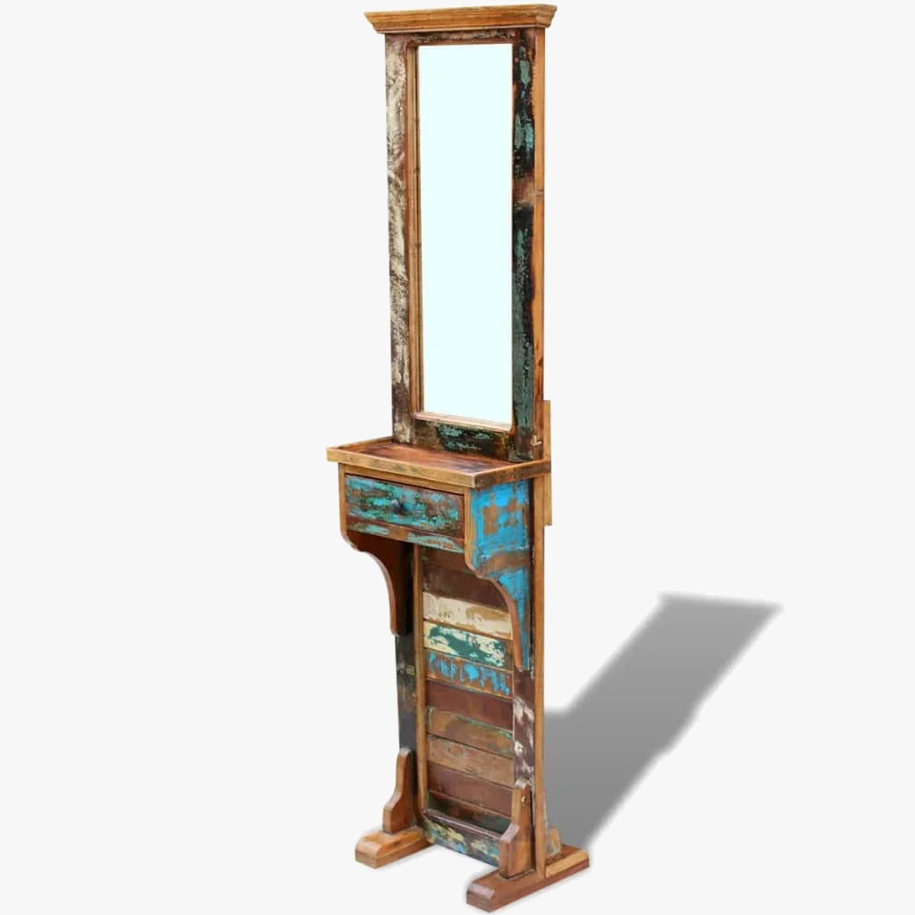 miroir en bois massif pour décoration murale intérieure