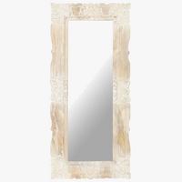 miroir en bois massif pour décoration murale élégante