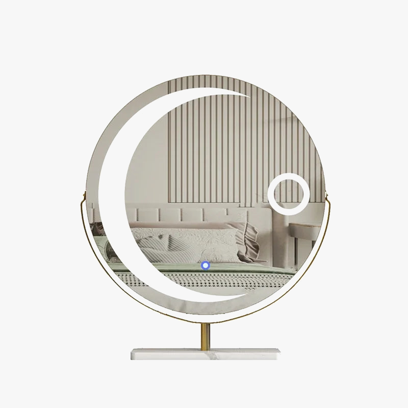 miroir led étoile moderne pour filles et cosmétiques luxe