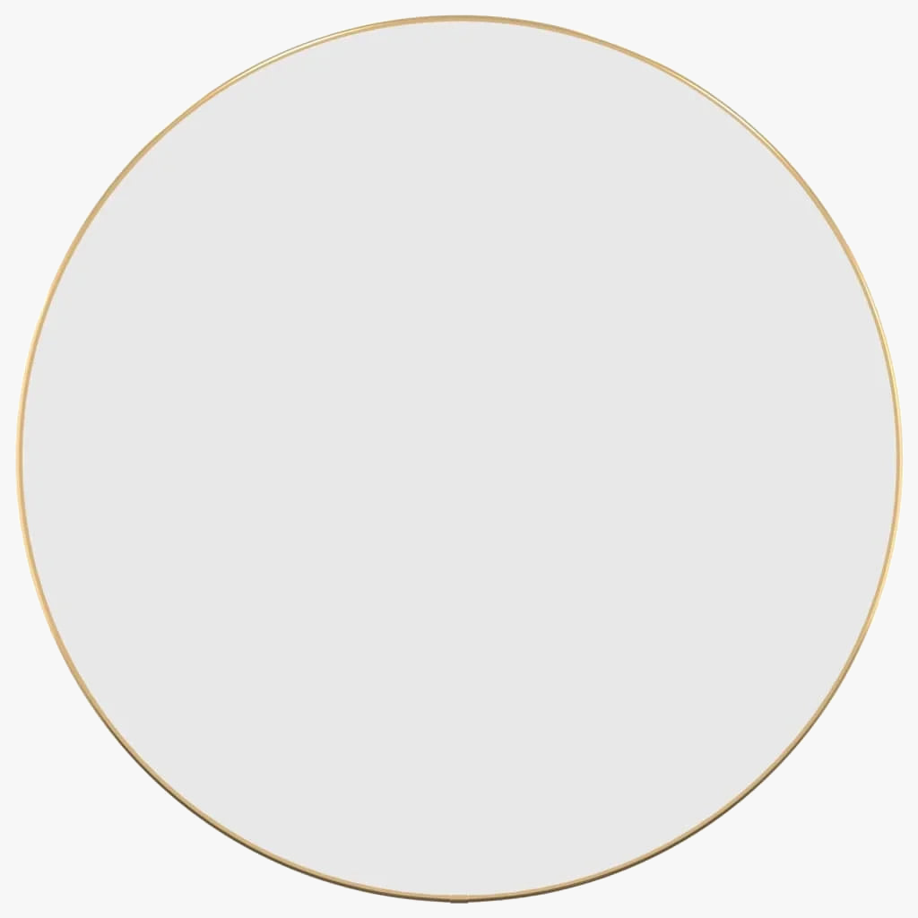miroir mural rond doré pour décoration intérieure moderne