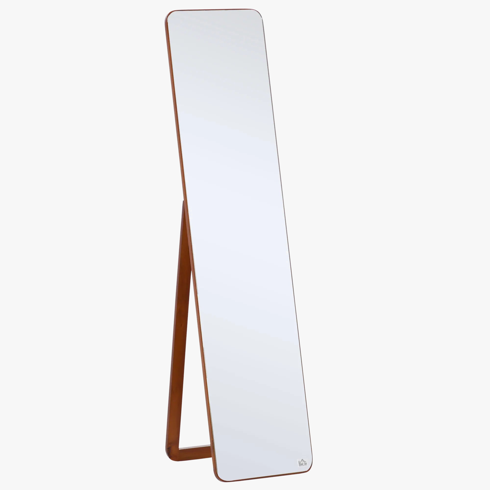 miroir mural sur pied en bois élégant et pratique