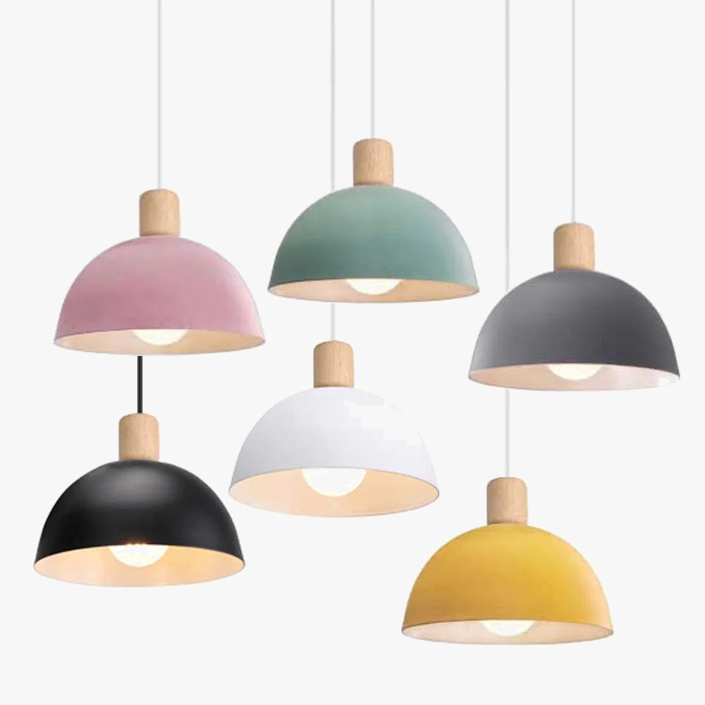Moderne Bois LED Suspension Lumière Nordique Cuisine Décor À La Maison Suspension Restaurant Plafond Lustre Lustre Chambre Luminaires