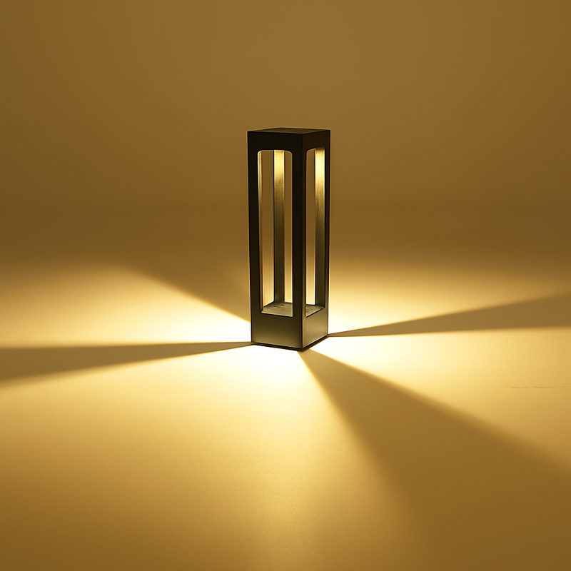 Moderne en aluminium noir extérieur jardin décoration pelouse lampe Villa cour tourisme paysage domaine Rural Led pilier lumières