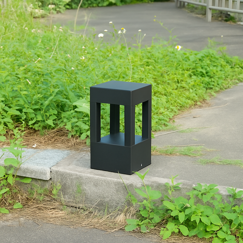 Moderne en aluminium noir extérieur jardin décoration pelouse lampe Villa cour tourisme paysage domaine Rural Led pilier lumières