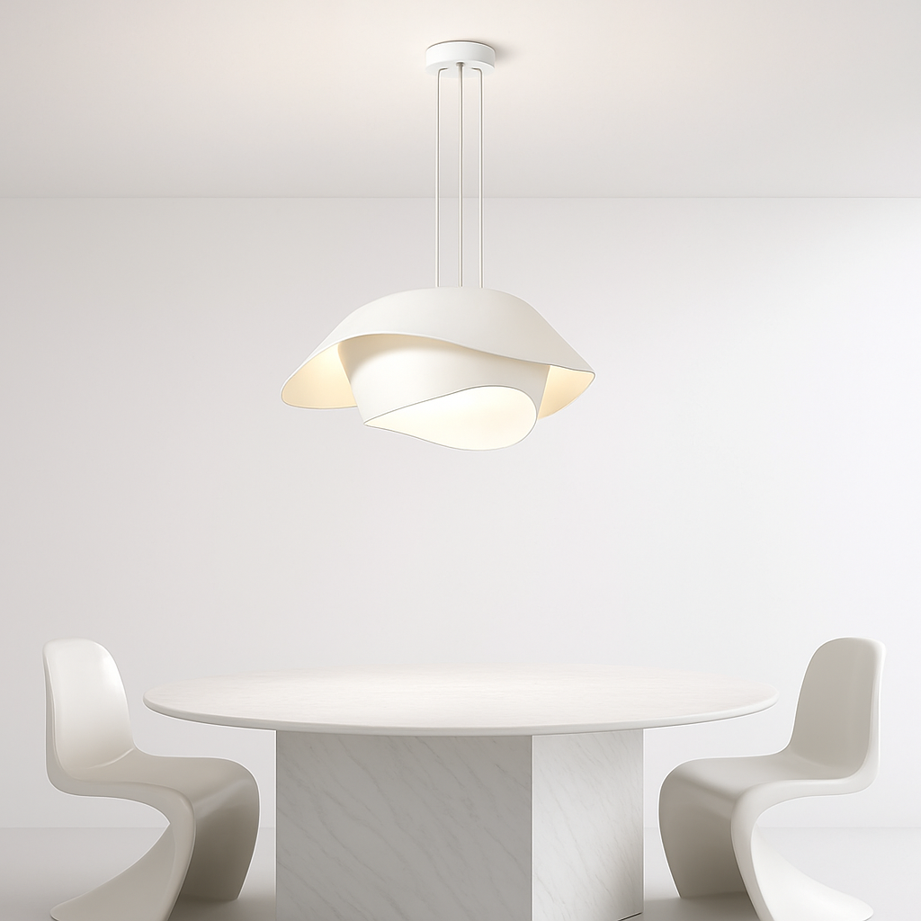 Moderne et Simple Art nordique créativité lait blanc livre chambre plafonnier ménage Restaurant suspension - vue 5 sur 9