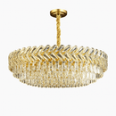 Moderne luxe cristal Led lustres salon décor Led Suspension lampe salle à manger Villa Suspension Luminaire Luminaire