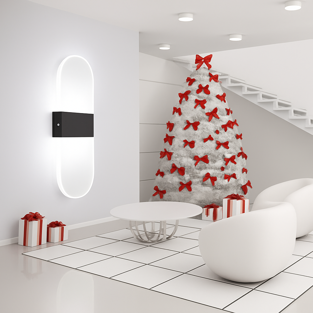 Moderne Simple Chambre Chevet Acrylique applique Créative LED rectangulaire ellipse бра décor à la maison luminaria induction applique murale - vue 6 sur 14
