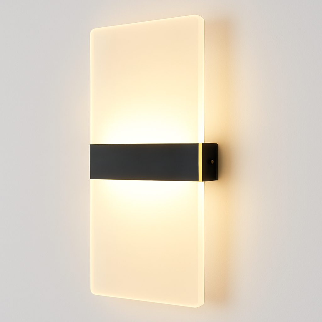 Moderne Simple Chambre Chevet Acrylique applique Créative LED rectangulaire ellipse бра décor à la maison luminaria induction applique murale