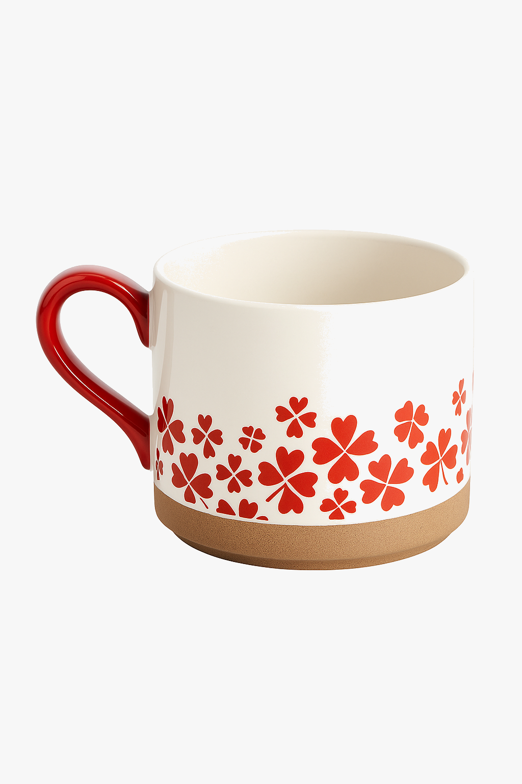 Mug ceramique japonais retro fleurs cerisier peint main