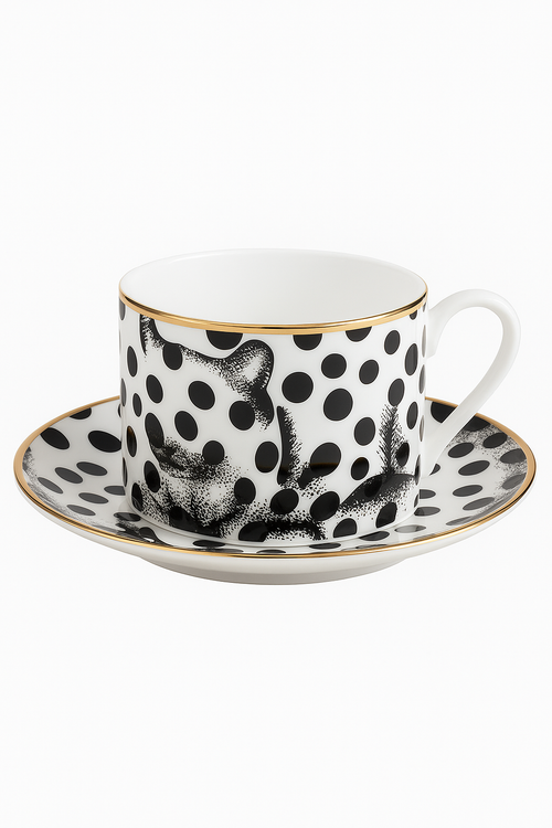 Mug céramique motif animal style européen doré déco