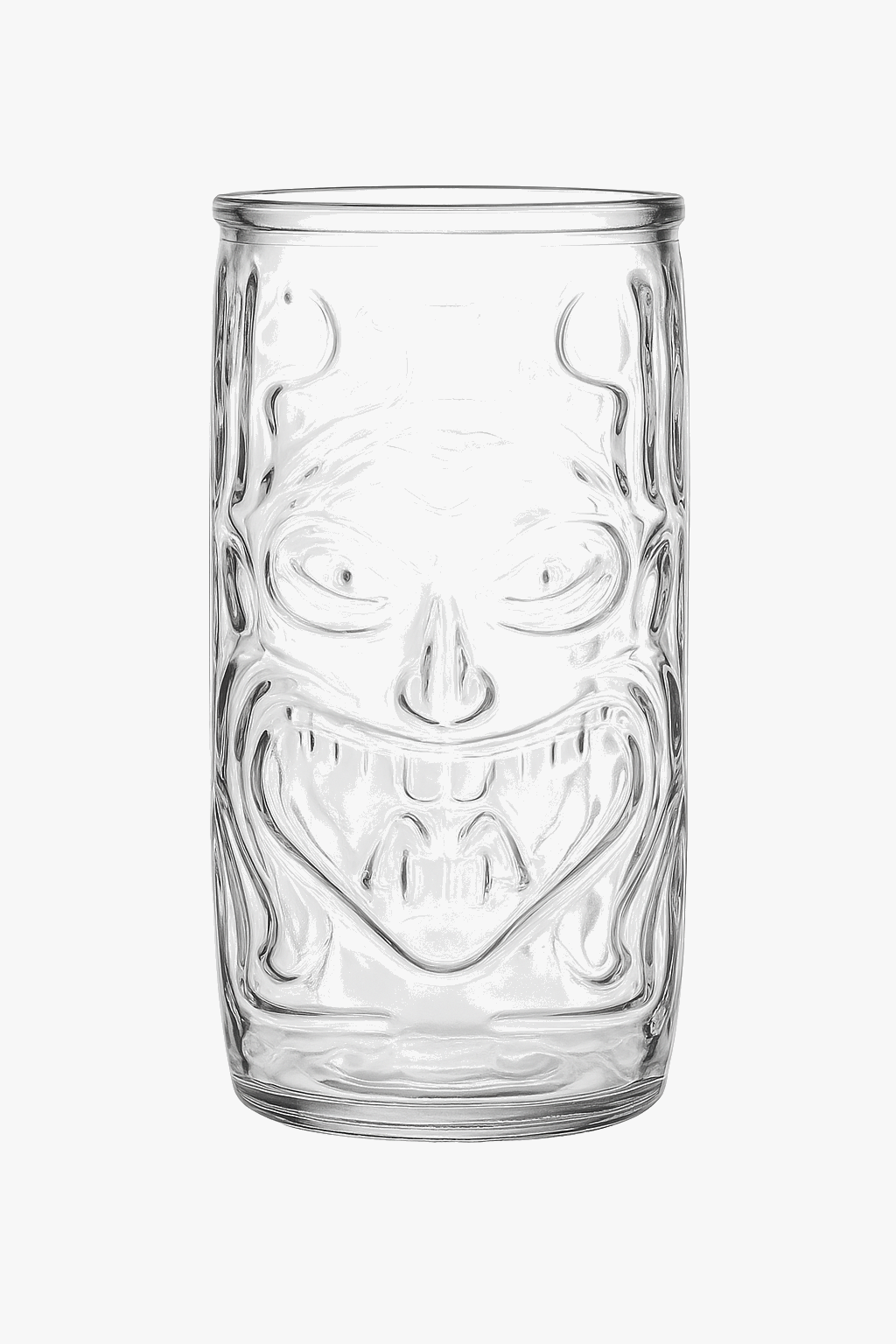 Mug tiki en verre transparent style bar cocktail