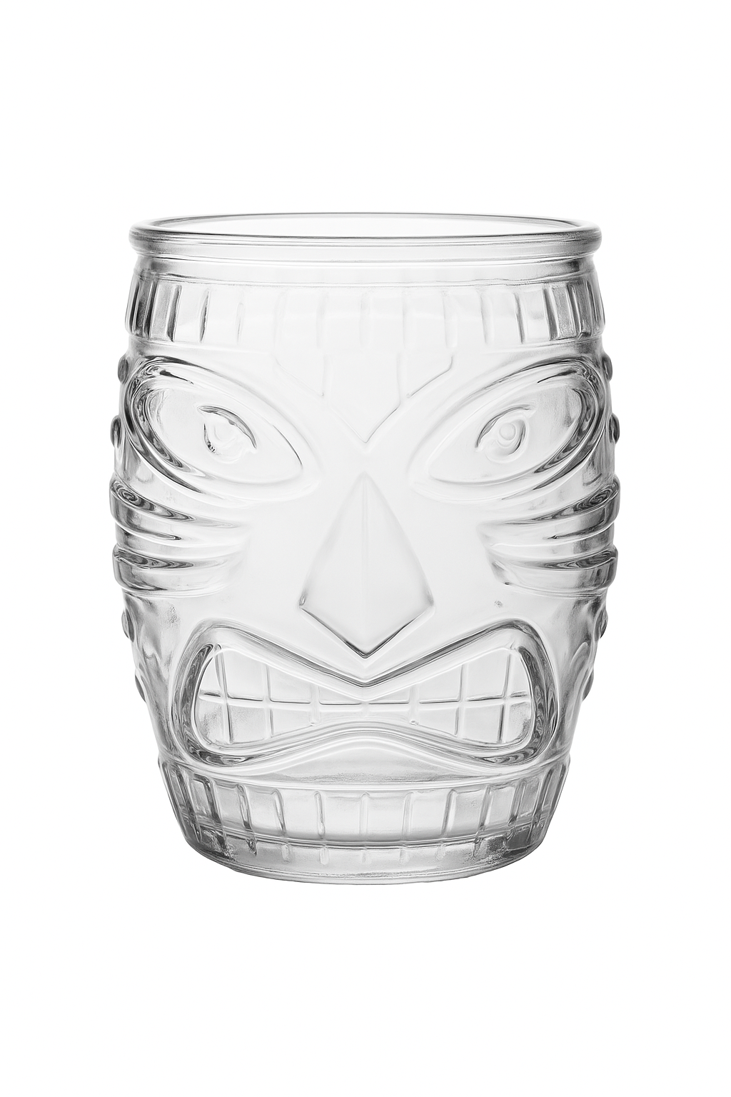 Mug tiki en verre transparent style bar cocktail