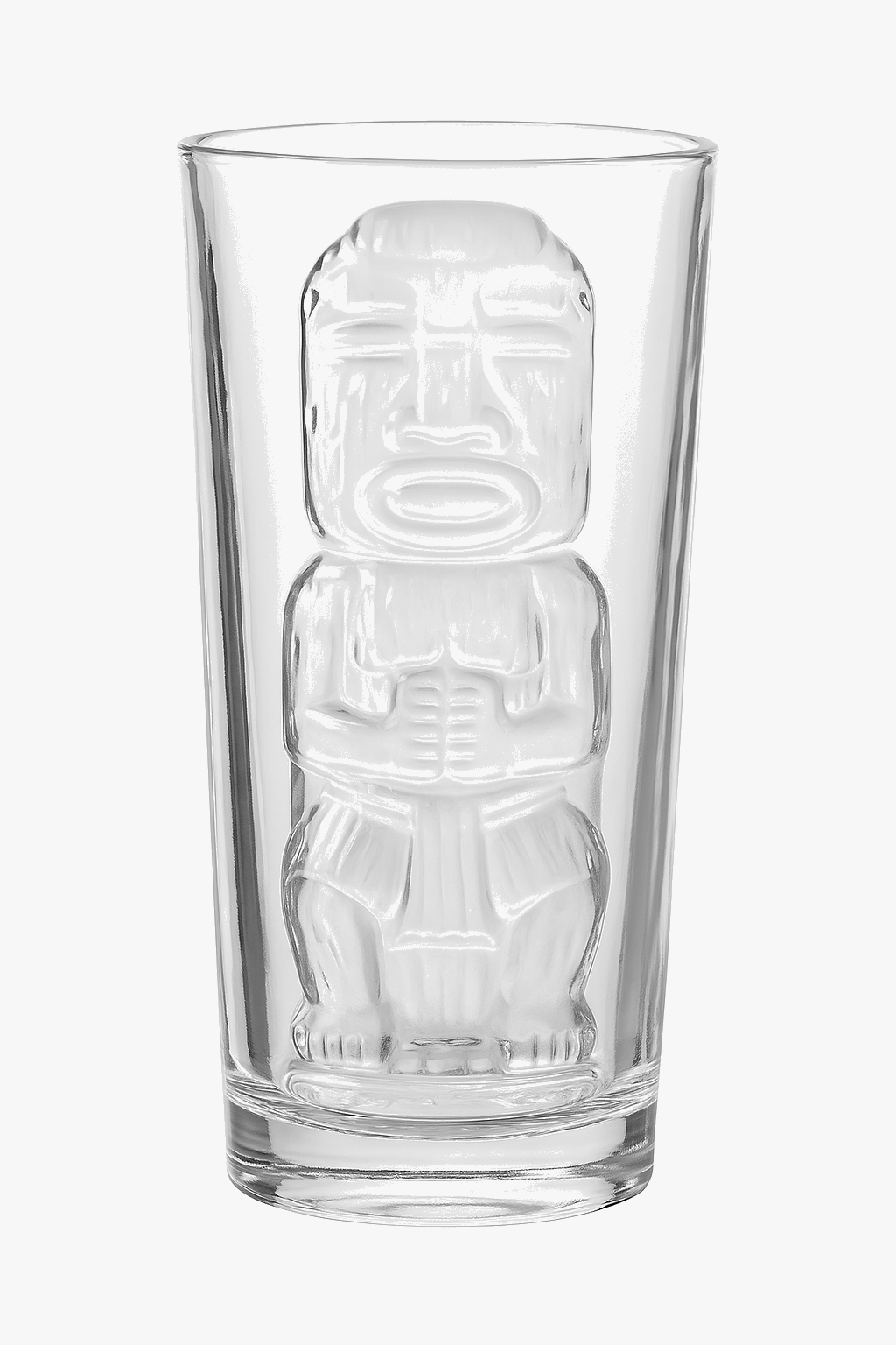 Mug tiki en verre transparent style tropical bar