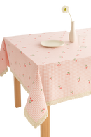 Nappe bohème jacquard épaisse motif carreaux maison cuisine