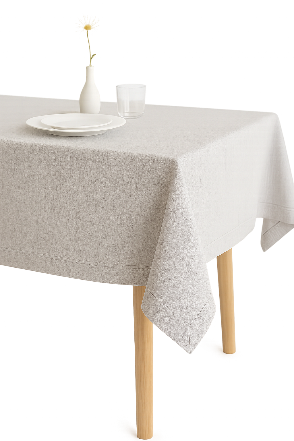 Nappe coton lin imperméable style minimaliste table repas