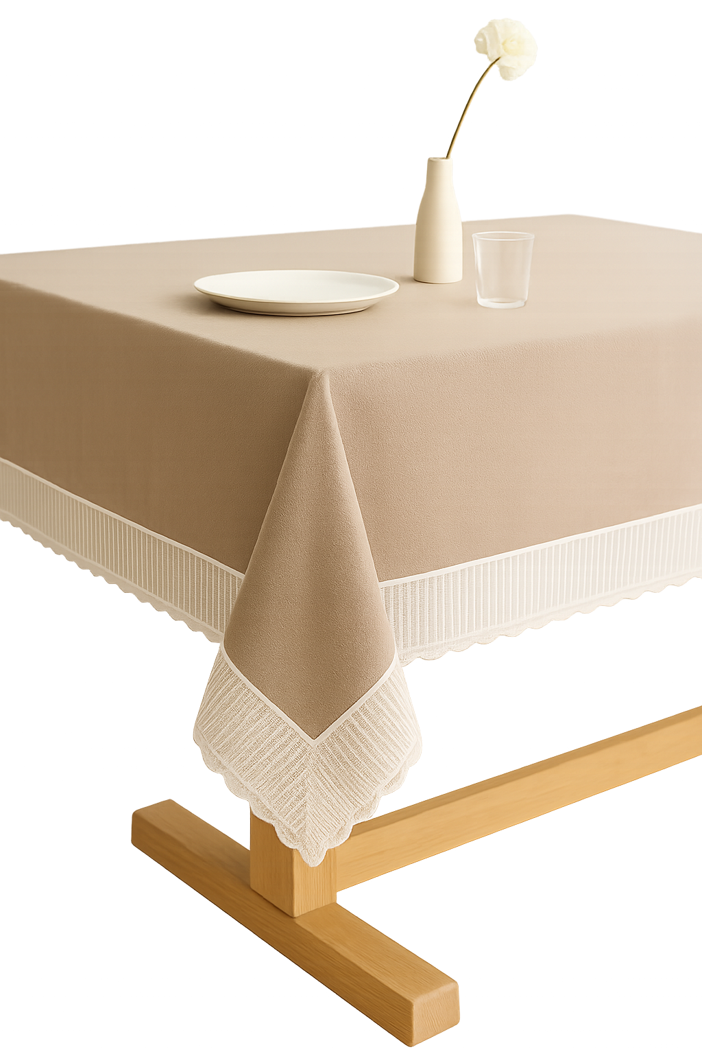 Nappe dentelle style français motif pluie de météores - vue 3 sur 2