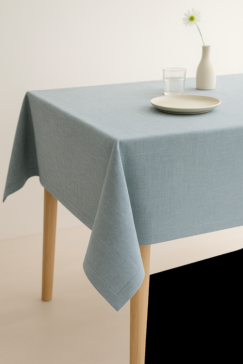 Nappe imperméable vert style campagne tissu doux lavable