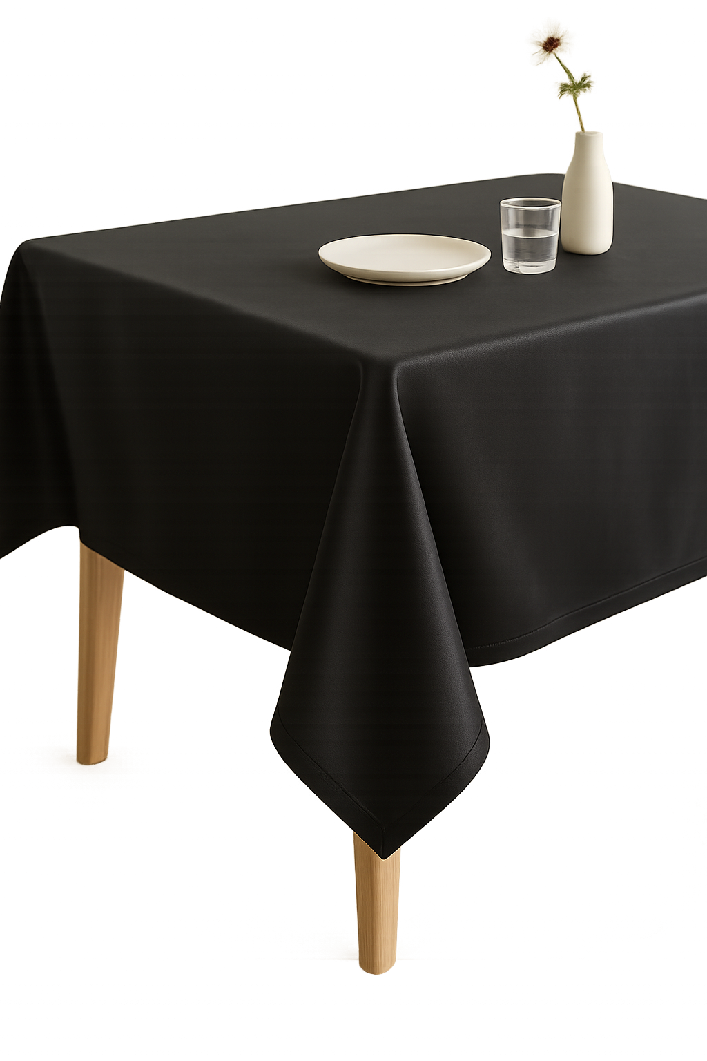 Nappe satin douce decorative pour table fete mariage - vue 3 sur 2
