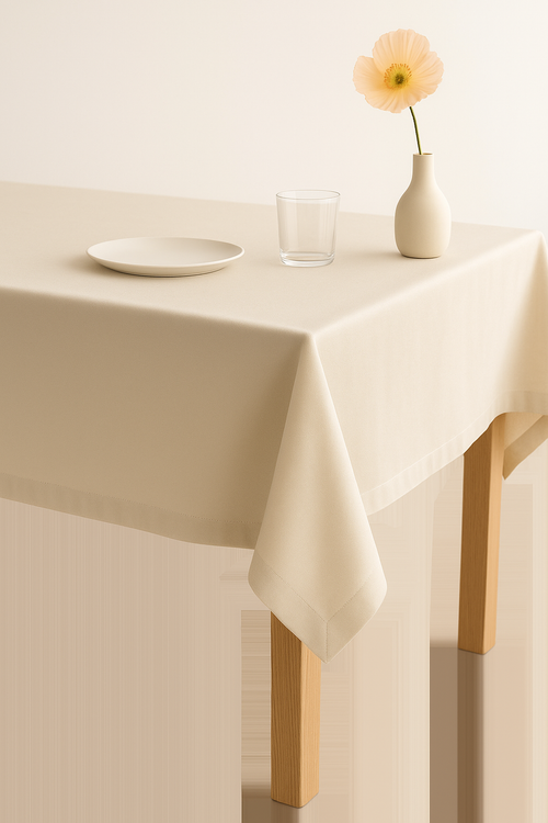 Nappe satin soyeuse elegante pour table fete mariage - vue 2 sur 2