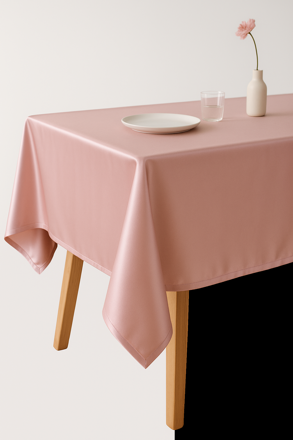 Nappe satinée élégante protection huile table repas fêtes