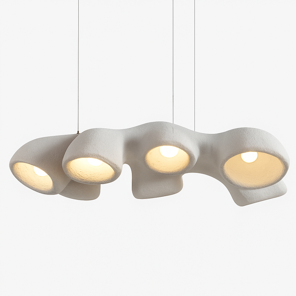 Nordic Pendant Lights Minimalist Resin Suspension Hanging Lamp For Living Room Dining Room Lobby - vue 2 sur 9