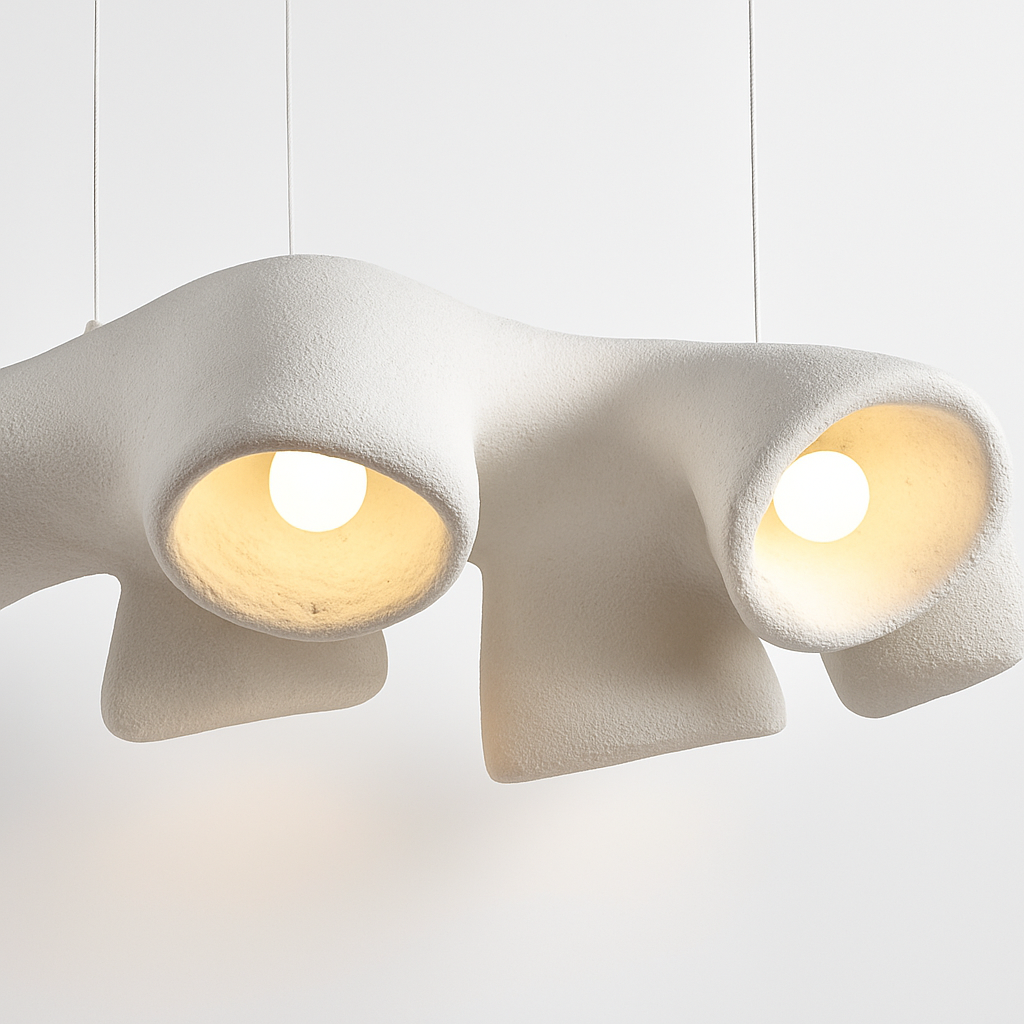 Nordic Pendant Lights Minimalist Resin Suspension Hanging Lamp For Living Room Dining Room Lobby - vue 6 sur 9