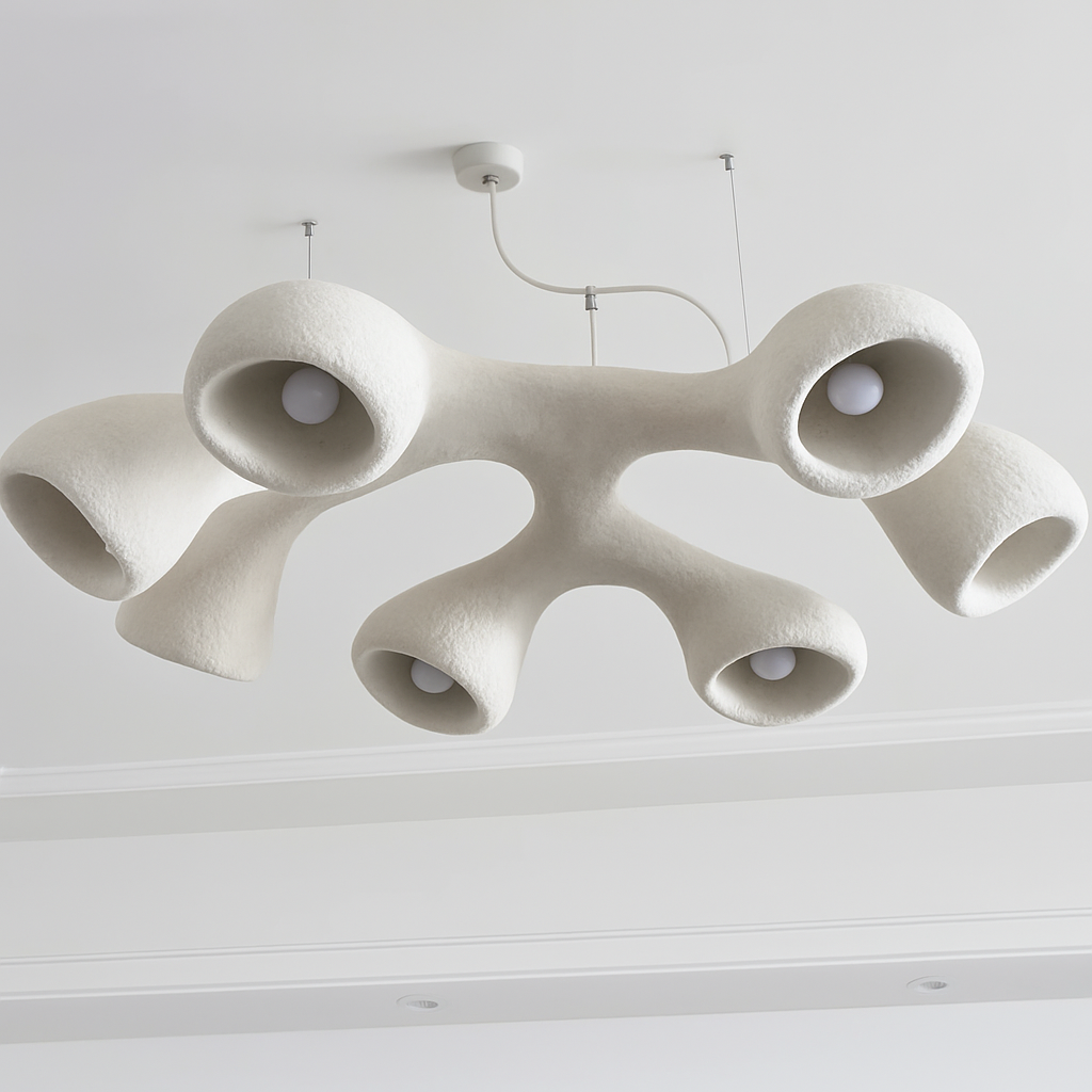 Nordic Pendant Lights Minimalist Resin Suspension Hanging Lamp For Living Room Dining Room Lobby - vue 7 sur 9