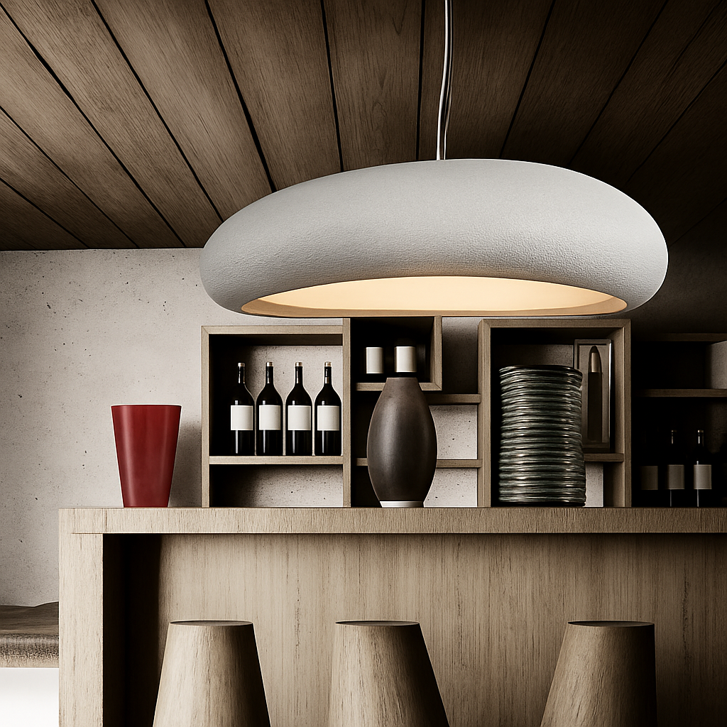 Nordic Wabi Sabi Restaurant LED Pendant Light Lustre Living Room Chandelier Kitchen Island Bar Cafe Loft Home Decor Hanging Lamp - vue 3 sur 8