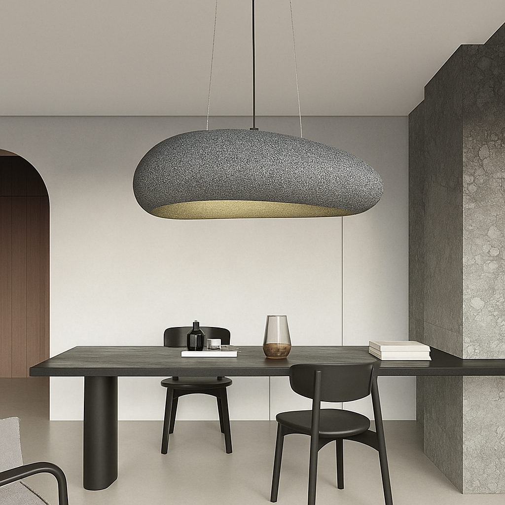 Nordic Wabi Sabi Restaurant LED Pendant Light Lustre Living Room Chandelier Kitchen Island Bar Cafe Loft Home Decor Hanging Lamp - vue 4 sur 8