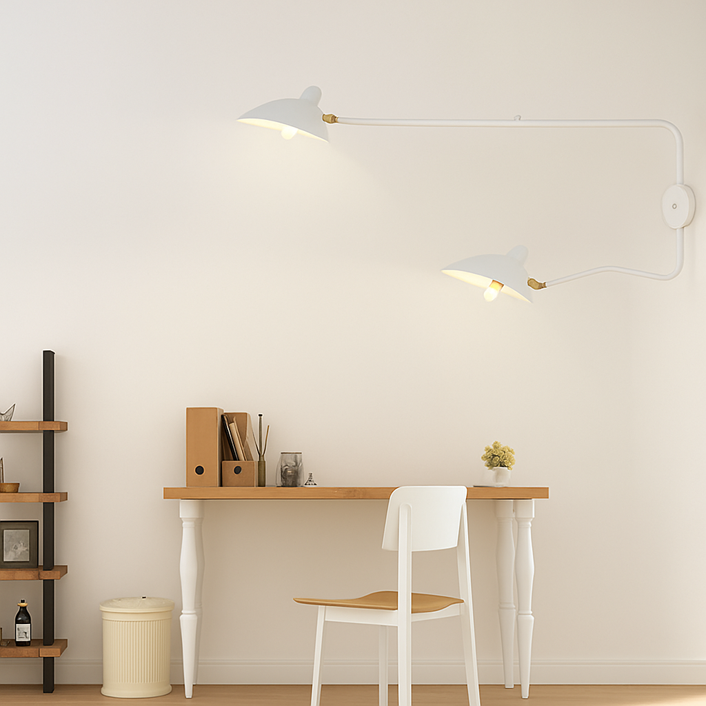 Nordique moderne minimaliste applique murale salon étude chambre chevet lecture lampe à LED bras Long réglable éclairage décoration