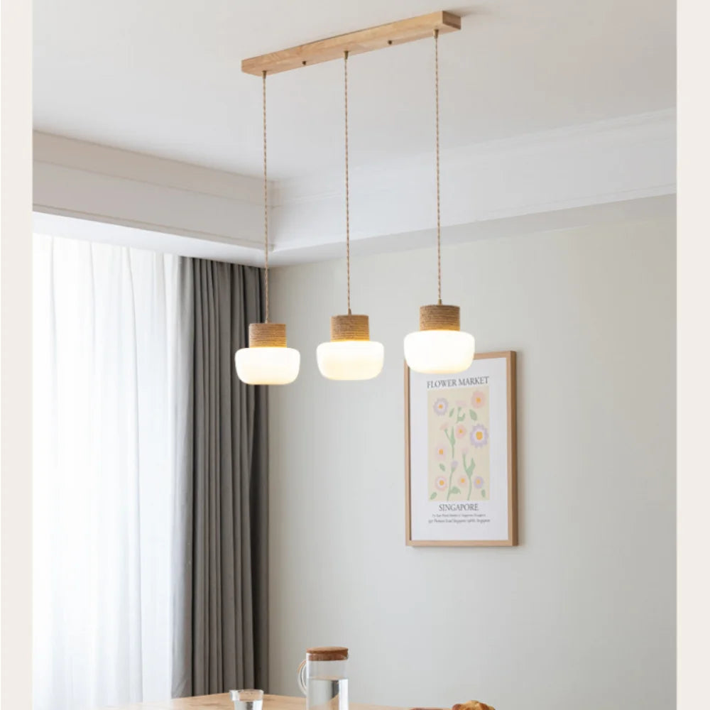 Nordique moderne suspension LED lumières pour salle à manger chambre lustre luminaires intérieur Restaurant Bar décor lampe suspendue