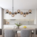 Nordique moderne suspension LED or lumière boule de verre 11 têtes lampe suspendue pour cuisine salon salle à manger Suspension Luminaire Design