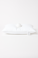 oreiller ignifugé en duvet d'oie avec couette coton