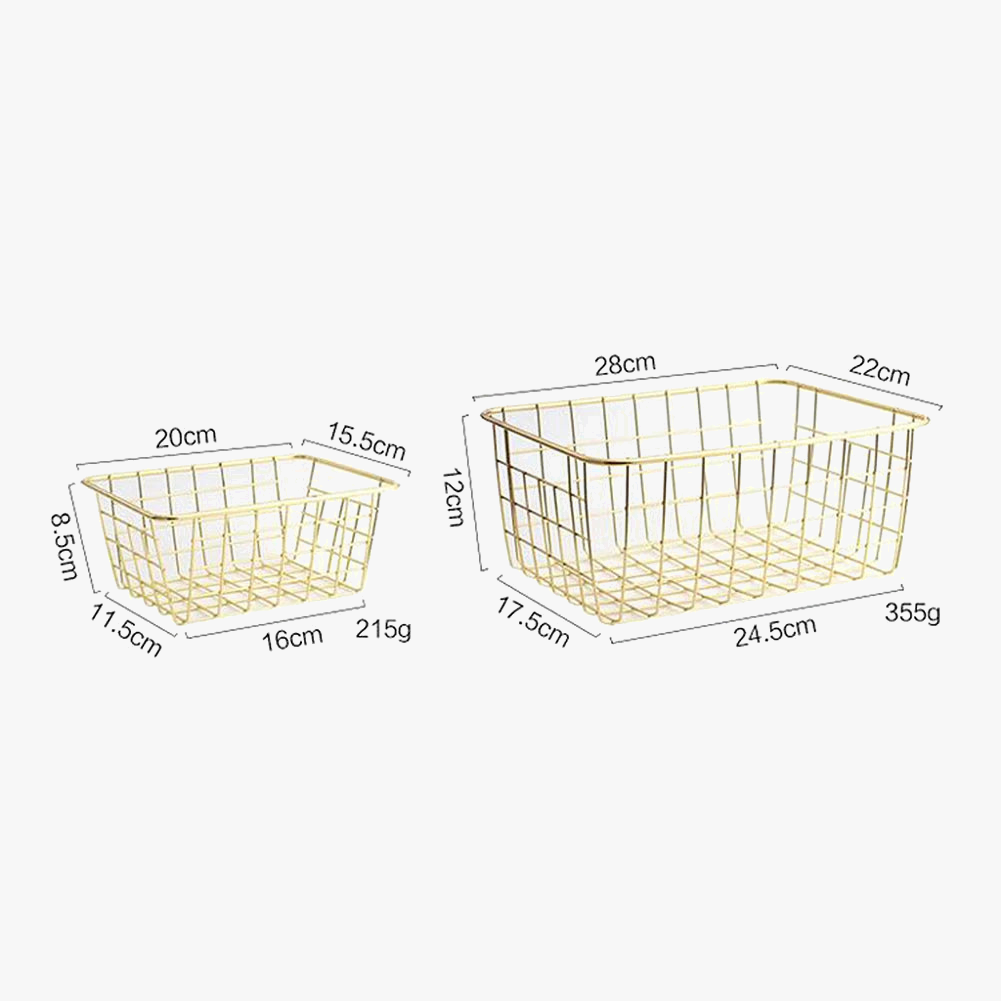 panier de rangement en fer pour toutes les pièces